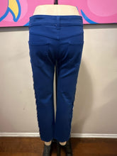 Load image into Gallery viewer, Alexander McQueen Size 42 Blue Jeans w/ Zipper side details
