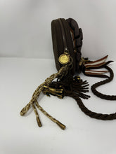 Load image into Gallery viewer, Moschino Brown Round Ribbon Bag Crossbody Purse
