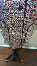 Load image into Gallery viewer, St. John Size 8 Pink &amp; Black Knit Boucle Coat
