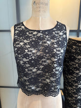 Load image into Gallery viewer, Moschino Jeans Vintage Black Lace 2 pc Pant &amp; Top Set
