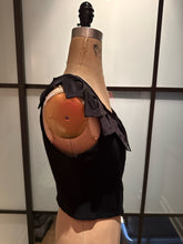 Load image into Gallery viewer, Moschino Black Bustier Leaf Collar Corset
