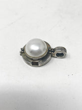 Load image into Gallery viewer, Michael Dawkins Sterling Silver Faux Pearl Enhancer Pendant 2870-55-11121
