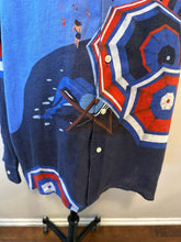 Load image into Gallery viewer, Polo Ralph Lauren Size 16 Blue &amp; White Unbrella Linen Long Sleeve Shirt
