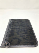 Load image into Gallery viewer, Alexander Wang Black Animal Print Calf Hair Wristlet Bag Purse 1-535-113021
