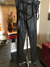 Load image into Gallery viewer, Ann Demeulemeester Size 38 Black Leather Pants NWT 2400-300-12519
