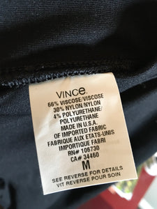 Vince Size M Black Stretch Nylon Skinny Leggings 2400-440-11020