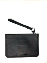 Load image into Gallery viewer, Alexander Wang Black Animal Print Calf Hair Wristlet Bag Purse 1-535-113021
