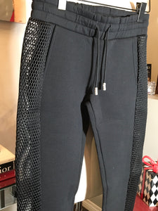 Philipp Plein Size S Black Cotton Mesh Sweatpants 2400-411-12519