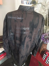 Load image into Gallery viewer, Signum Size L Brown Cotton Script Long Sleeve Shirt 2400-69-5720
