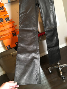 Chrome Hearts Size 2 Black Leather Pants 2400-331-12519