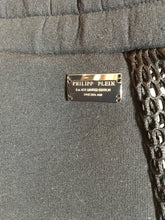 Load image into Gallery viewer, Philipp Plein Size S Black Cotton Mesh Sweatpants 2400-411-12519
