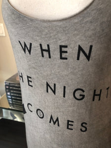 BLK OPM Sz S Taupe Cotton When The Night Comes T-shirt 2400-875-3922