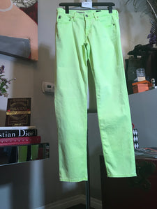 Adriano Goldschmed The Stilt Lime Green Stretch Cotton Jeans 2400-297-22920