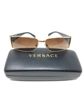 Load image into Gallery viewer, Versace Black Plastic Gold Metal Medusa Sunglasses 2676-100-102221
