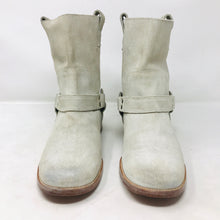 Load image into Gallery viewer, Maison Martin Margiela 39.5 Ivory Leather Suede Boots 87-2-1821
