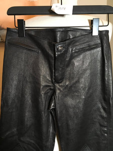 Chrome Hearts Size 2 Black Leather Pants 2400-331-12519