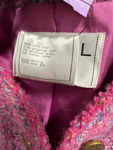 Load image into Gallery viewer, Chanel Size 36 Pink Baby Blue Wool Boucle Jacket
