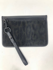 Alexander Wang Black Animal Print Calf Hair Wristlet Bag Purse 1-535-113021