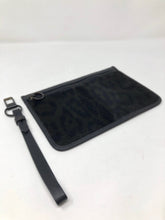 Load image into Gallery viewer, Alexander Wang Black Animal Print Calf Hair Wristlet Bag Purse 1-535-113021
