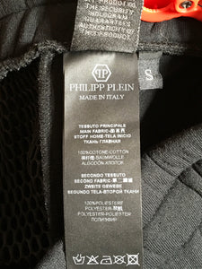 Philipp Plein Size S Black Cotton Mesh Sweatpants 2400-411-12519