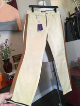 Load image into Gallery viewer, Ralph Lauren Cotton Leather Trim Tuxedo Jeans 2676-5-101020
