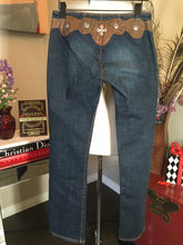 Load image into Gallery viewer, Adriano Goldschmed Size 27 Bluen Leather Waist Jeans 2400-283-52120
