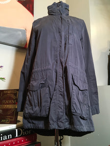 James Perse Yiosemite Off Black Cotton Blend Military Jacket 2400-38-111720