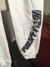 Load image into Gallery viewer, Philipp Plein White Cotton Black Beaded ROAR Sweatpants 2400-446-9920
