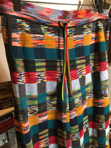 Missoni Size 42 Wool Orange Black Green Knit Square Pants 2400-382-12320