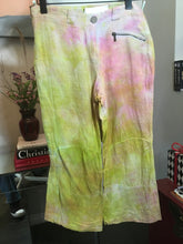 Load image into Gallery viewer, The People of the Labyrinths Peach Green Hombre Linen Pants 2400-409-22720
