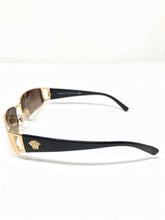 Load image into Gallery viewer, Versace Black Plastic Gold Metal Medusa Sunglasses 2676-100-102221
