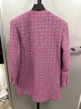 Load image into Gallery viewer, Chanel Size 36 Pink Baby Blue Wool Boucle Jacket
