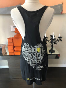 291 Sz 3 Black Tencel Jersey Heart Destiny Tank Top 2400-854-3922