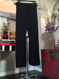 Amal Guessous Size S Black Cashmere Pants NWT 2400-420-5720