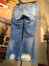 Load image into Gallery viewer, Current / Elliott Sz 27 Blue Stretch Cotton Distressed Jeans 2400-293-52120
