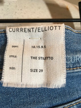 Load image into Gallery viewer, Current / Elliott Size 29 Light Blue The Stilletto Jeans 2400-324-31020
