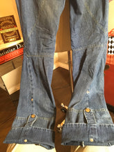 Load image into Gallery viewer, Jimmy Taverniti Size 44 Blue Cotton Belted Snap Jeans 2400-303-52020
