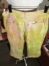 Load image into Gallery viewer, The People of the Labyrinths Peach Green Hombre Linen Pants 2400-409-22720
