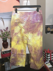 The People of the Labyrinths Yellow Lavender Hombre Linen Pants 2400-417-3320