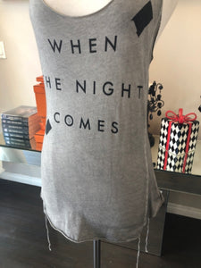 BLK OPM Sz S Taupe Cotton When The Night Comes T-shirt 2400-875-3922