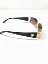 Load image into Gallery viewer, Versace Black Plastic Gold Metal Medusa Sunglasses 2676-100-102221
