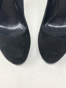 Yves Saint Laurent Black Trib Too Suede Pumps 1-532-112021