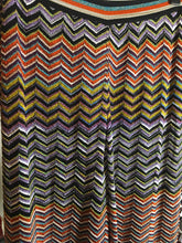 Load image into Gallery viewer, Missoni Size 42 Orange &amp; Black Knit Zig Zag Pants 2400-379-122719
