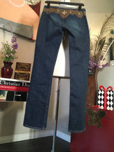 Load image into Gallery viewer, Adriano Goldschmed Size 27 Bluen Leather Waist Jeans 2400-283-52120
