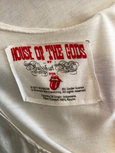 House of the Gods White  Rolling Stones Tank Top Dress 2400-852-52921