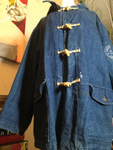 Load image into Gallery viewer, Valentino Blue Denim Cotton Vintage 1980s Coat 357-7-91120
