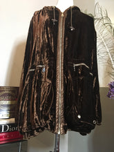 Load image into Gallery viewer, Theodore Size XS Brown Velour Pants Suit Track Set 2400-717-6620
