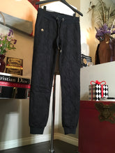 Load image into Gallery viewer, Philipp Plein Size S Black Cotton Lace Sweatpants 2400-400-12519
