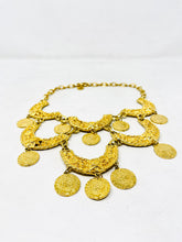 Load image into Gallery viewer, Alexis Kirk Gold Egyption Bib Necklace Vintage - 2536-1-12821
