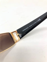 Load image into Gallery viewer, Versace Black Plastic Gold Metal Medusa Sunglasses 2676-100-102221
